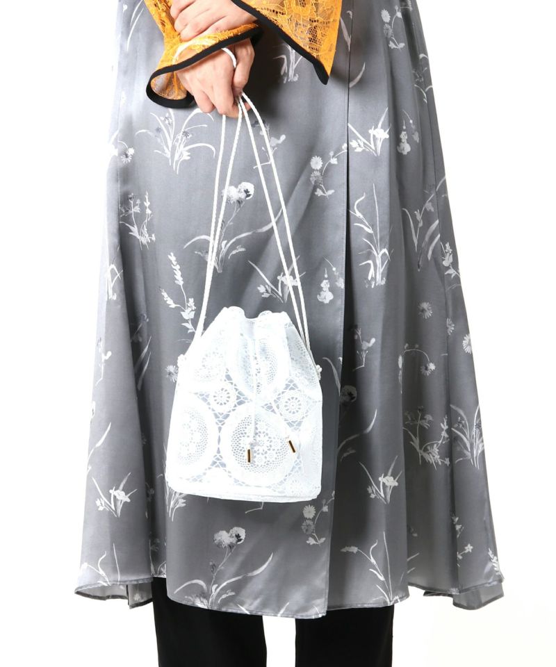 新品同様品 Silk Lame Print V-Neck Dress | 新品同様品 Silk Lame 