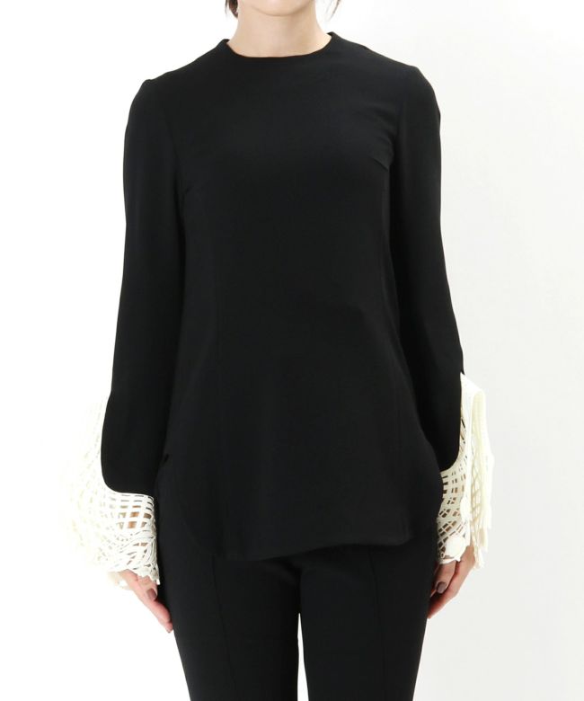 最新モデル Mame Kurogouchi レース Top Cuffs Embroidered